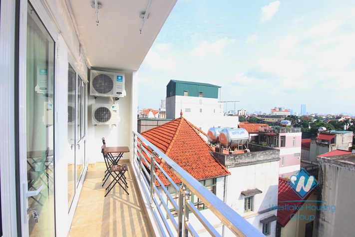 Lakeview and brandnew one bedroom apartment for rent in Au Co st, Tay Ho district.